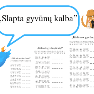 Užduočių rinkinys  „Slapta gyvūnų kalba”