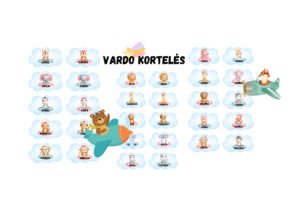 Vardo kortelės -„Debesėlis“!