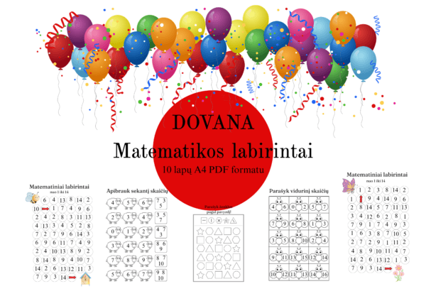 Dovana „Matematikos labirintai”