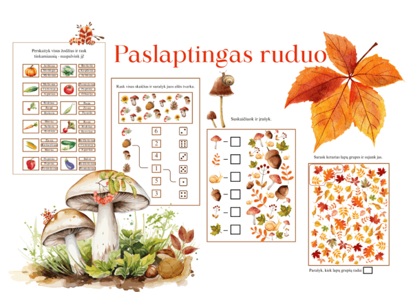 Užduotėlė „Paslaptingas ruduo”