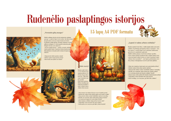 Užduotėlė „Rudenėlio paslaptingos istorijos”