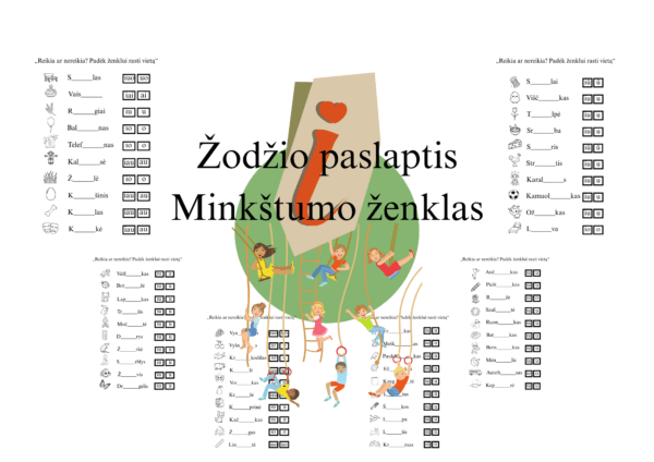 Užduotėlė „Žodžio paslaptis- Minkštumo ženklas”
