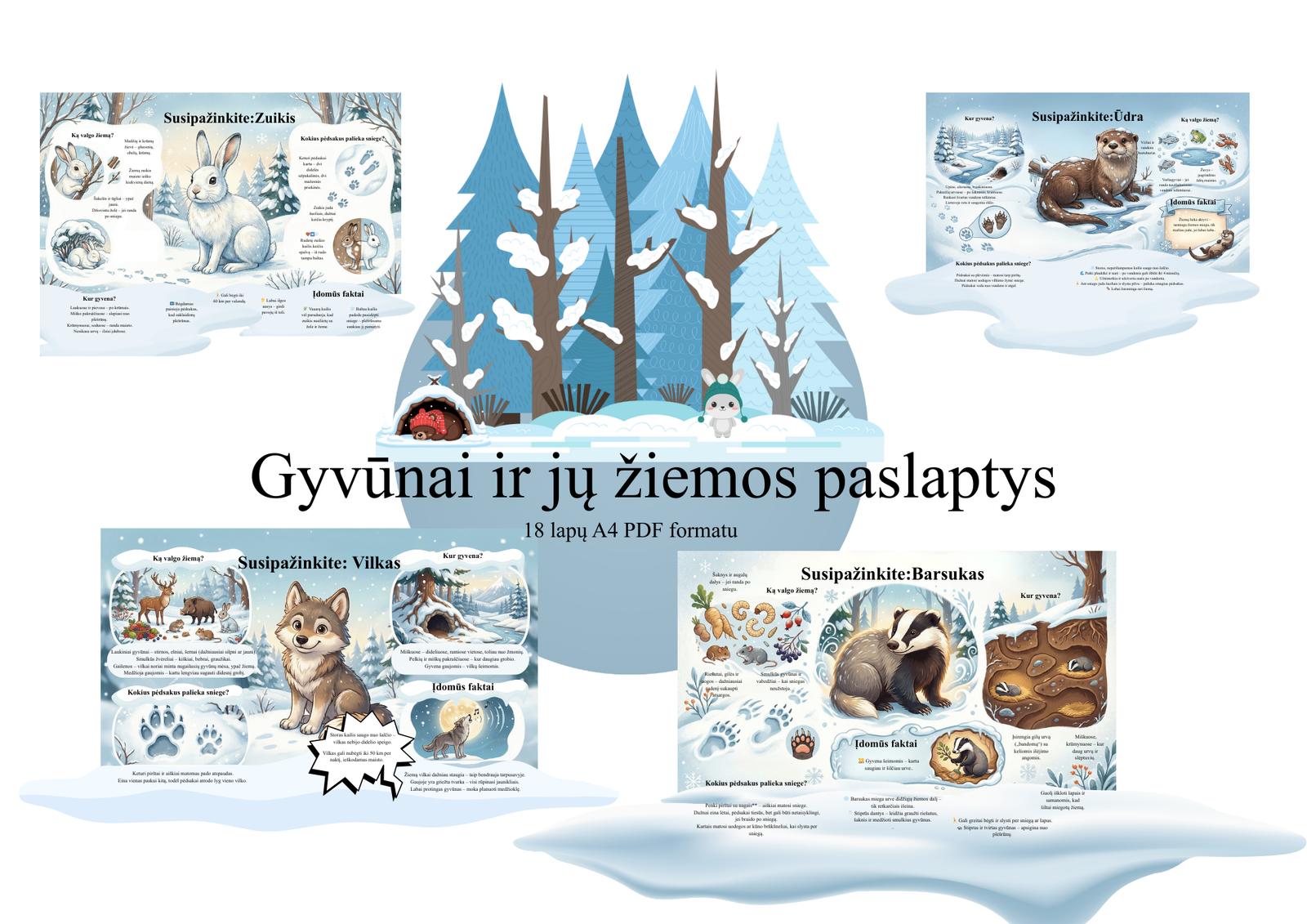 „Gyvūnai ir jų žiemos paslaptys”