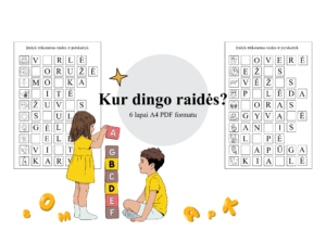 „Kur dingo raidės?”