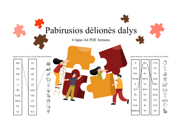 „Pabirusios dėlionės dalys”