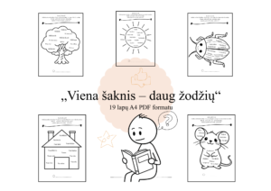 „Viena šaknis - daug žodžių”