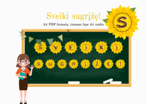 „Sveiki sugrįžę”