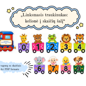 „„Linksmasis traukinukas kelionė į skaičių šalį“