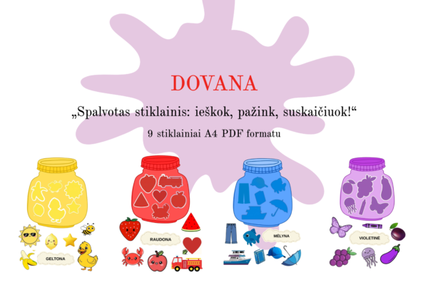 „Dovana Spalvų stiklainis“